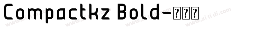 Compactkz Bold字体转换